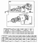 Electric Starter And Chart Diagram and Parts List for 404437-0102-01  Briggs and Stratton Engine
